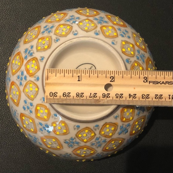 New Painted Boho Chic Ice Cream or Cereal Bowl - Picture 2 of 3